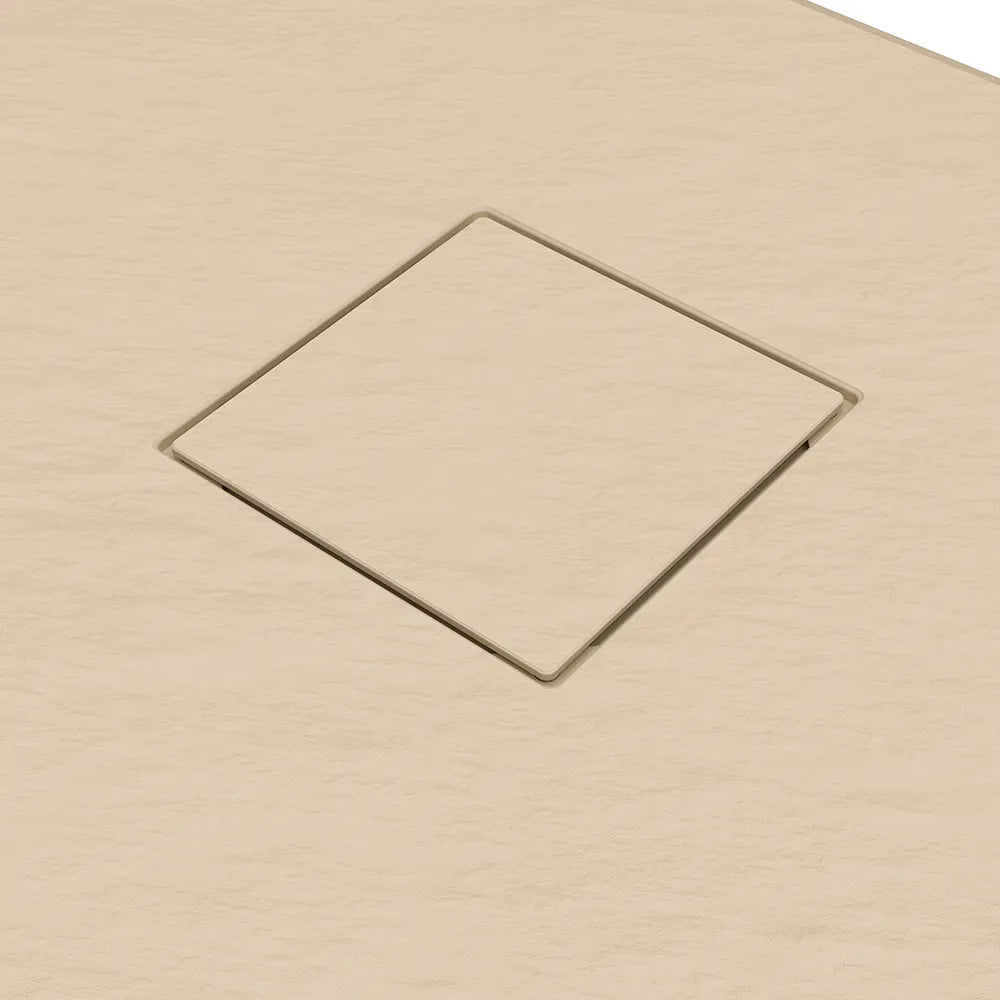 Piatto doccia 90x170 cm colore avorio effetto pietra | Samos