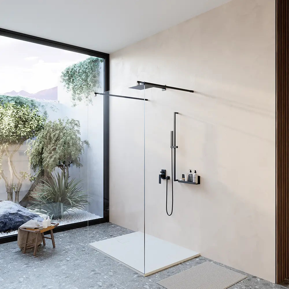 Piatto doccia 80x90 cm colore bianco effetto pietra | Samos