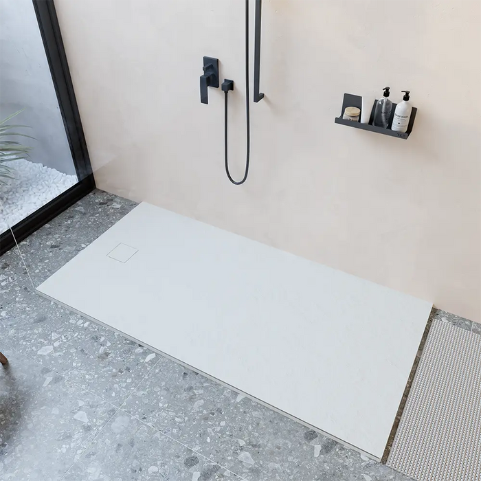 Piatto doccia 70x180 cm colore bianco effetto pietra | Samos