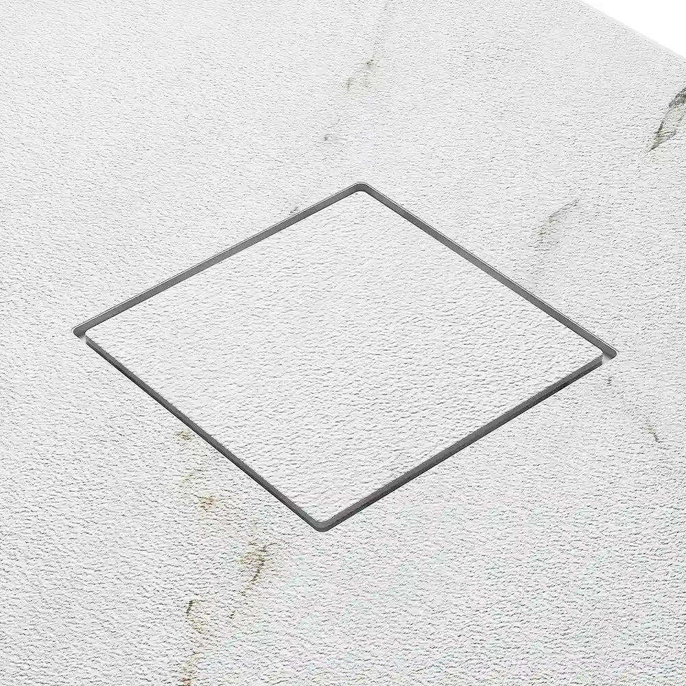 Piatto doccia 70x100 cm colore marmo calacatta bianco effetto pietra | Samos