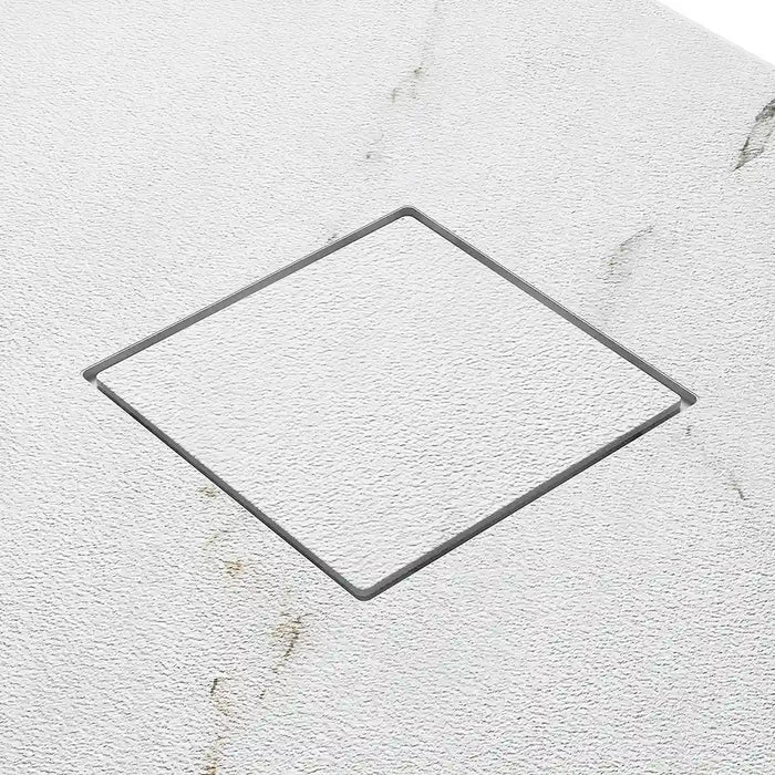 Piatto doccia 70x100 cm colore marmo calacatta bianco effetto pietra | Samos