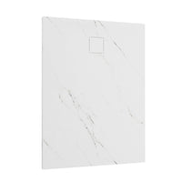 Piatto doccia 80x140 cm colore marmo calacatta bianco effetto pietra | Samos