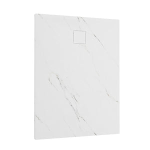 Piatto doccia 70x100 cm colore marmo calacatta bianco effetto pietra | Samos