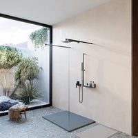 Piatto doccia 70x90 cm colore grigio effetto pietra | Samos