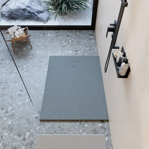 Piatto doccia 70x100 cm colore grigio effetto pietra | Samos