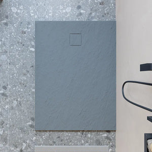 Piatto doccia 80x110 cm colore grigio effetto pietra | Samos