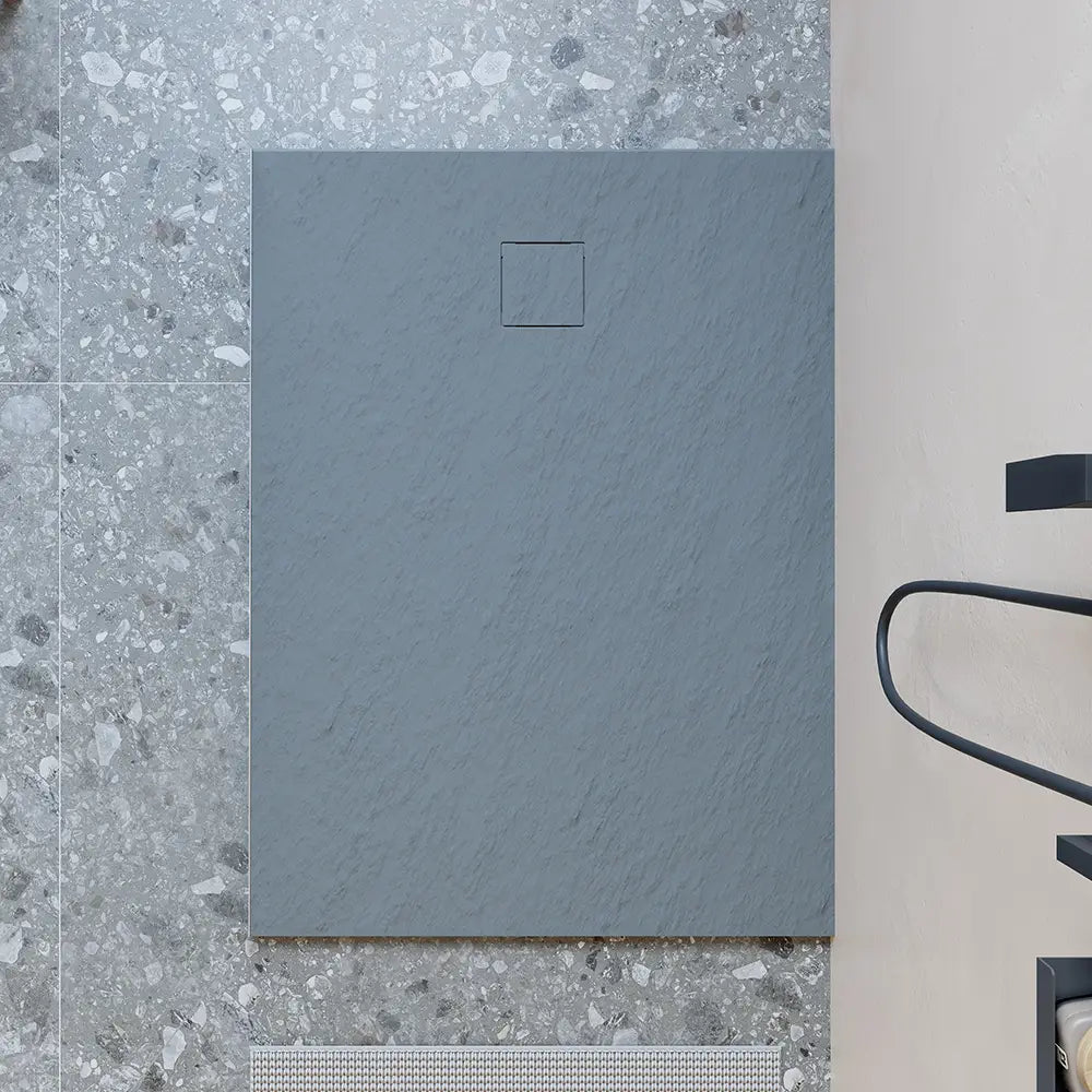 Piatto doccia 70x90 cm colore grigio effetto pietra | Samos