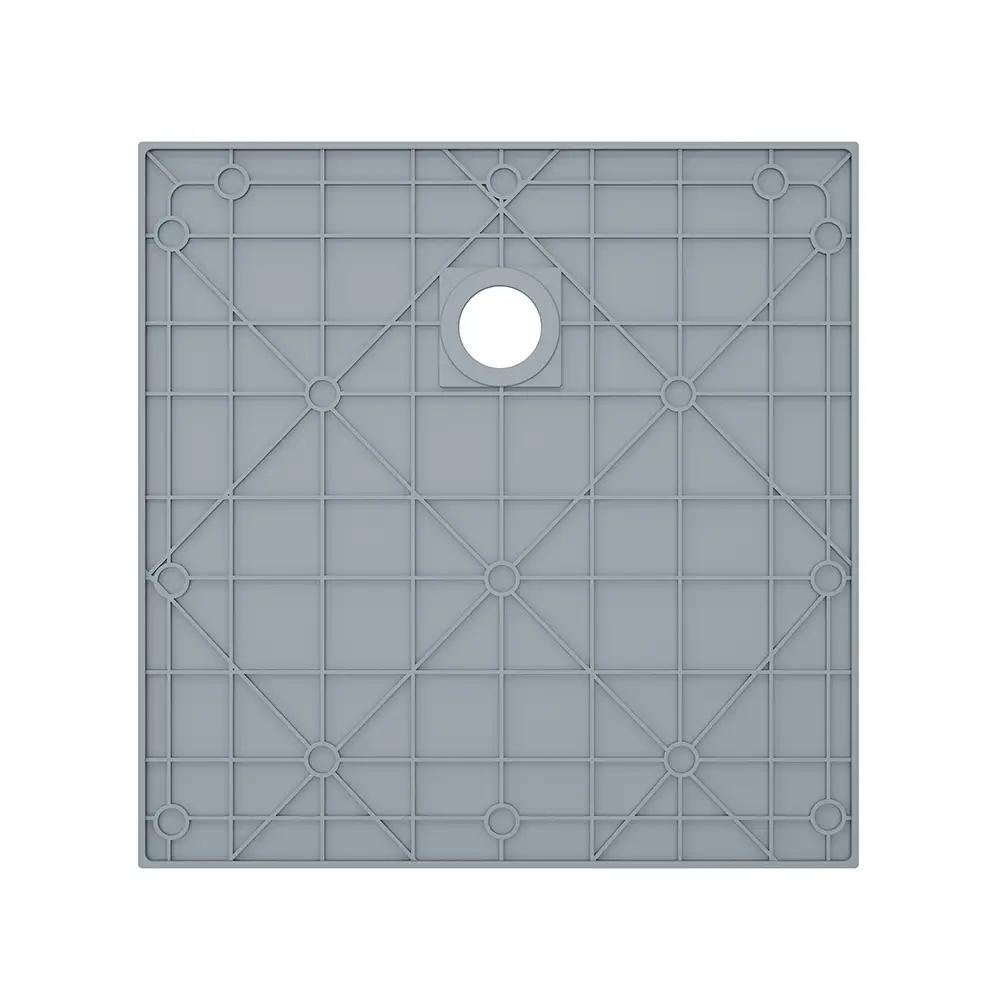 Piatto doccia 90x90 cm colore grigio effetto pietra | Samos