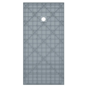 Piatto doccia 80x180 cm colore grigio effetto pietra | Samos