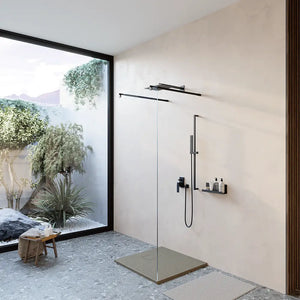 Piatto doccia 80x80 cm colore marrone effetto pietra | Samos