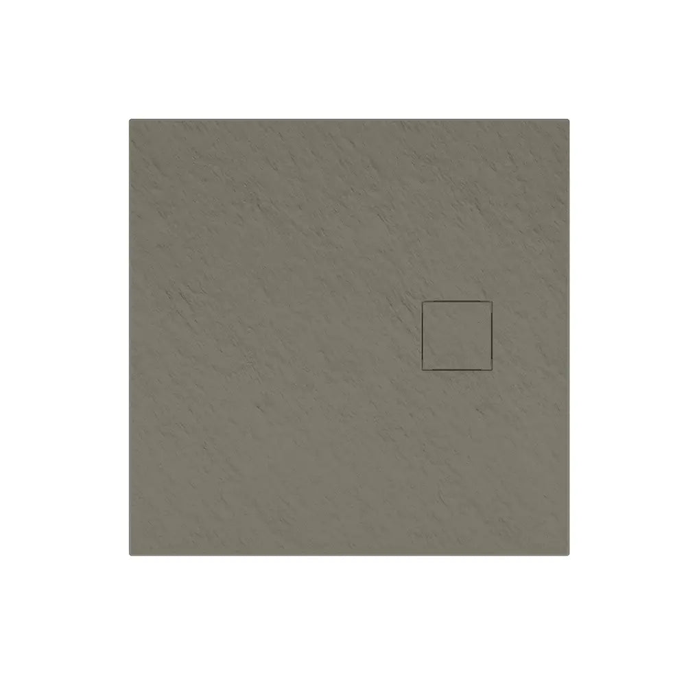 Piatto doccia 80x80 cm colore marrone effetto pietra | Samos