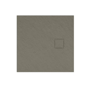 Piatto doccia 80x80 cm colore marrone effetto pietra | Samos