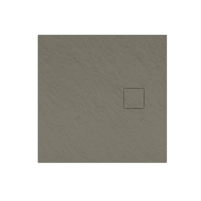 Piatto doccia 80x80 cm colore marrone effetto pietra | Samos