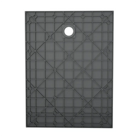 Piatto doccia 80x100 cm colore nero effetto pietra | Samos