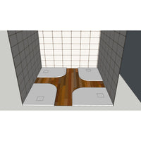 Piatto doccia stondato rettangolare bianco 70x90 90x70 piletta gratis - star plus, misura 90x70, angolo