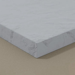 Piatto doccia su misura 80x80 Karen in resina effetto pietra grigio