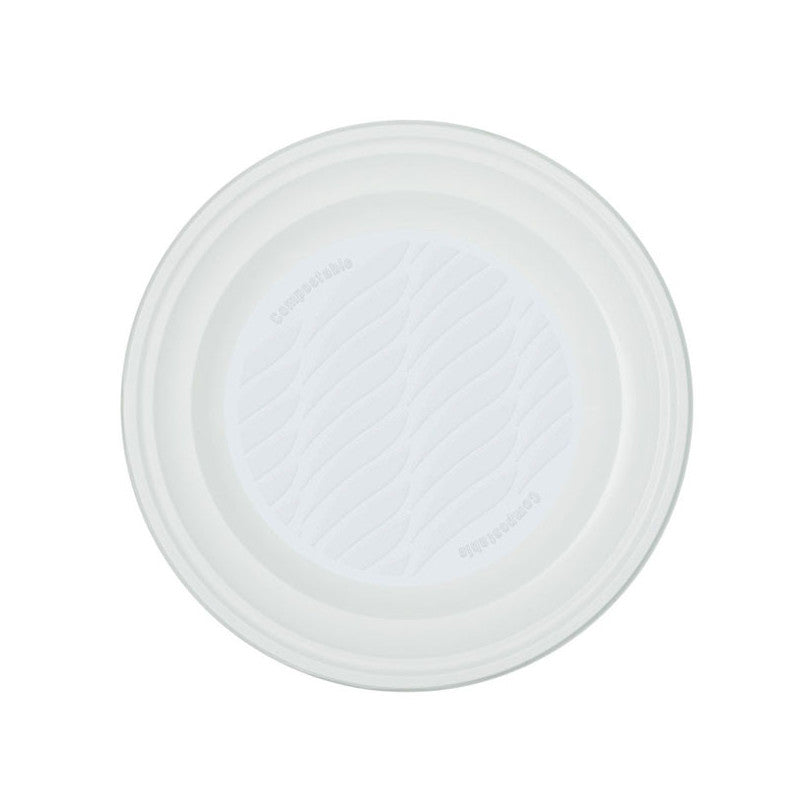 Piatto Fondo Bianco Pz 15 Natural Bibo