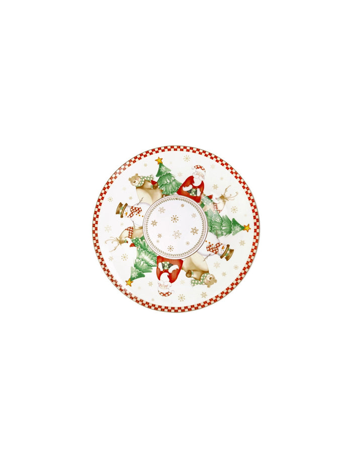PIATTO PANETTONE RACCONTI PORCELLANA
