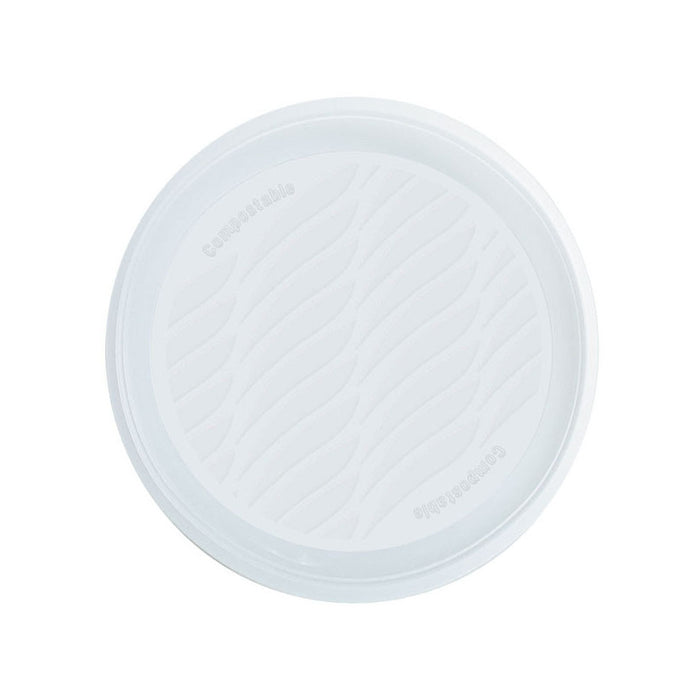 Piatto Piano Bianco Pz 15 Natural Bibo