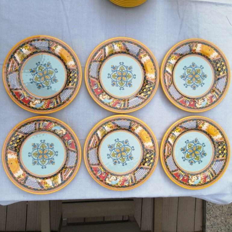 Piatto Piano in Melamina da 28 cm Santa Rosalia