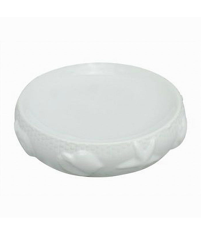 Piatto Piattino Porta Sapone Arredo Per Bagno Bianca Decorata Stile Marino 79283         