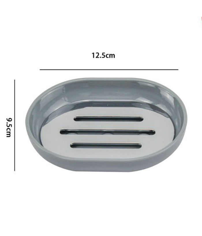 Piatto Piattino Portasapone Saponetta Grigio Chiaro Accessori Arredo Bagno 69472         