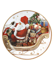 PIATTO PORTATA CHRISTMAS PORCELLANA   (COUPE)