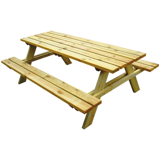 Eco Picnic 6 Posti - Tavolo Da Giardino Con Panche