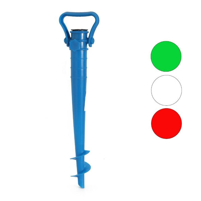 Trade Shop - Picchetto 39cm A Vite Trivella Ombrellone Spiaggia Mare Sabbia Campeggio 615156 -