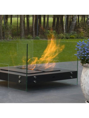 PICCO - Biocamino freestanding da appoggio camino a bioetanolo nero/bianco colore Nero