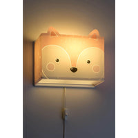 LÚZETE - PICCOLA VOLPE E27 LAMPADA DA PARETE PER BAMBINI