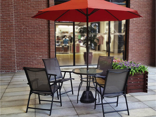 Piede per Ombrellone riscaldante / fungo riscaldante da giardino "Colas" - nero