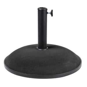 Base per ombrellone in cemento grigio scuro 20 kg - Dimensioni 45x37 cm, diametro interno 35/38/48 mm