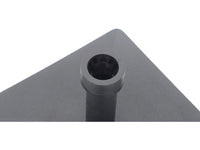 Supporto per ombrellone appesantito con rotelle - Nero