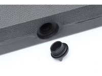 Supporto per ombrellone appesantito con rotelle - Nero