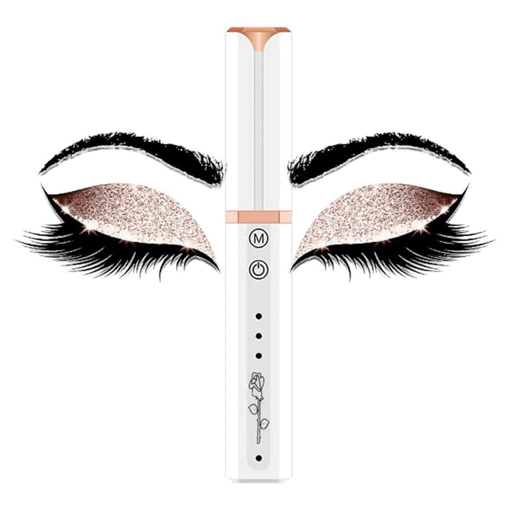 Trade Shop - Piegaciglia Elettrico Riscaldato Ricaricabile Usb Trucco Portatile Bellezza Make Up -        