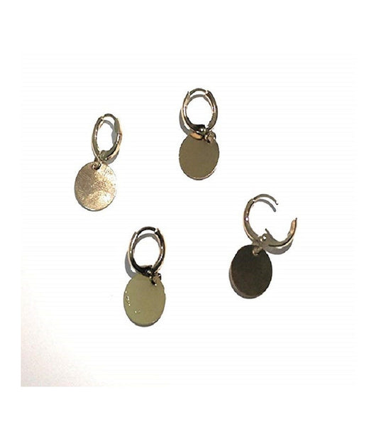 Piercing Orecchino Cerchio Con Pendente 1cm Naso Timpano Labbro Trago Acciaio         