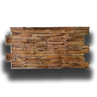 pacchi da 10 o 20 Pannelli 3D Rivestimento a parete in PVC effetto PIETRA BROWN 96x48cm Realistici, isolanti - Pacco da 20 pannelli 96x48cm