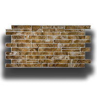 pacchi da 10 o 20 Pannelli 3D Rivestimento a parete in PVC effetto PIETRA SABBIA 96x48cm Realistici, isolanti - Pacco da 10 pannelli 96x48cm