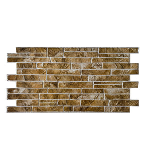 Pannelli 3D Rivestimento a parete in PVC effetto PIETRA SABBIA 96x48cm Realistici, isolanti, idrorepellenti.