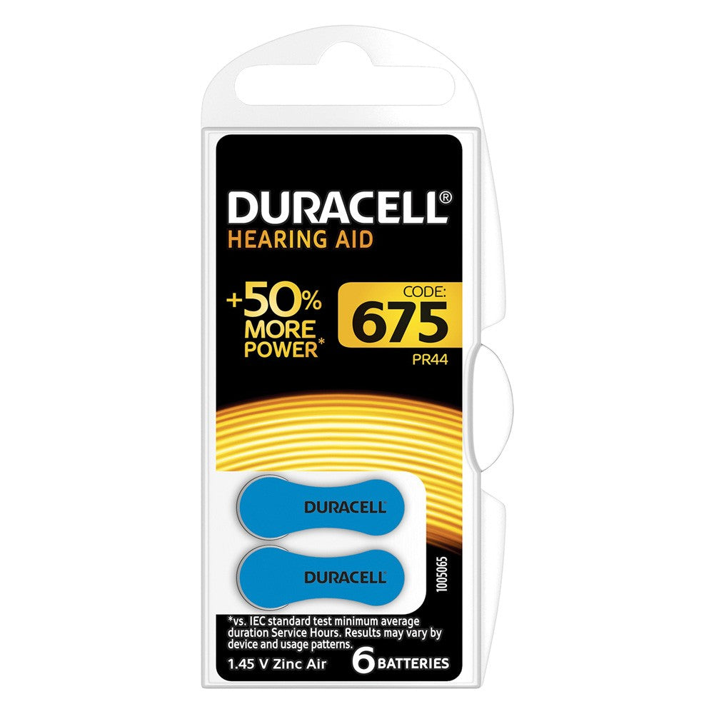 'PILA PER APPARECCHI ACUSTICI 'DA 675' Pz 6 - 1,4 V'