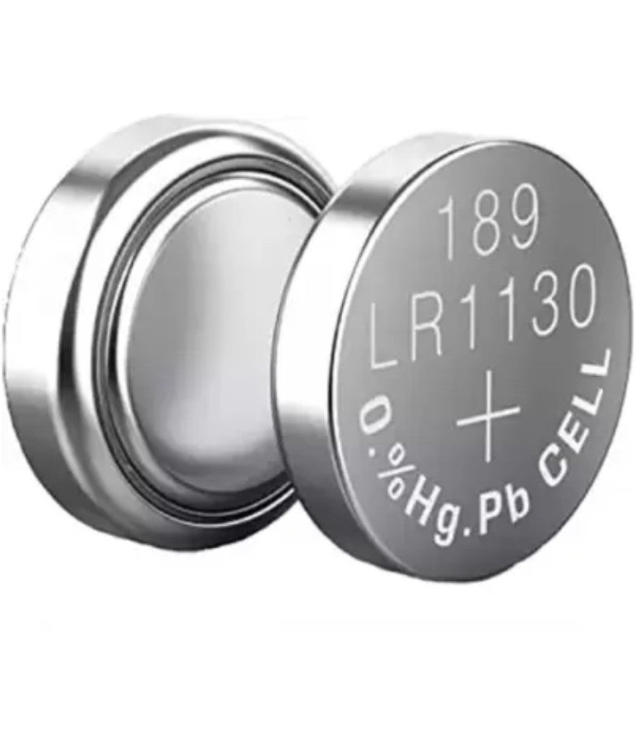 Pile Alkaline Lr1130/g10 1.5v Batterie Bottone 65mah Telecomandi Orologi Maxtech         