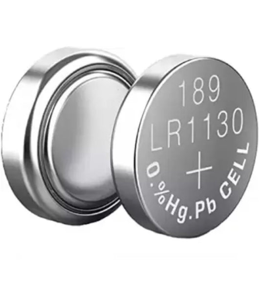Pile Alkaline Lr1130/g10 1.5v Batterie Bottone 65mah Telecomandi Orologi Maxtech         
