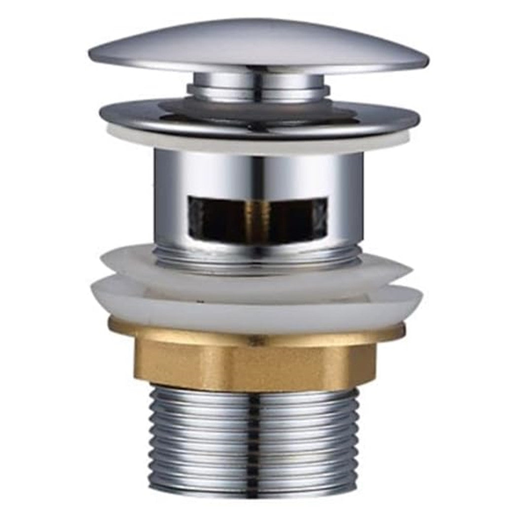 Trade Shop - Piletta Click Clack Tappo Rubinetto Lavandino Cucina Bagno Con Foro Pop-up 59605         