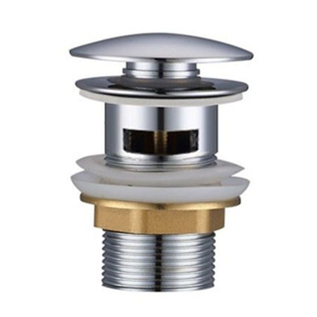 Trade Shop - Piletta Click Clack Tappo Rubinetto Lavandino Cucina Bagno Con Foro Pop-up 59605         