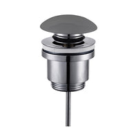 Piletta di scarico clic clac grigio opaca con e senza troppopieno