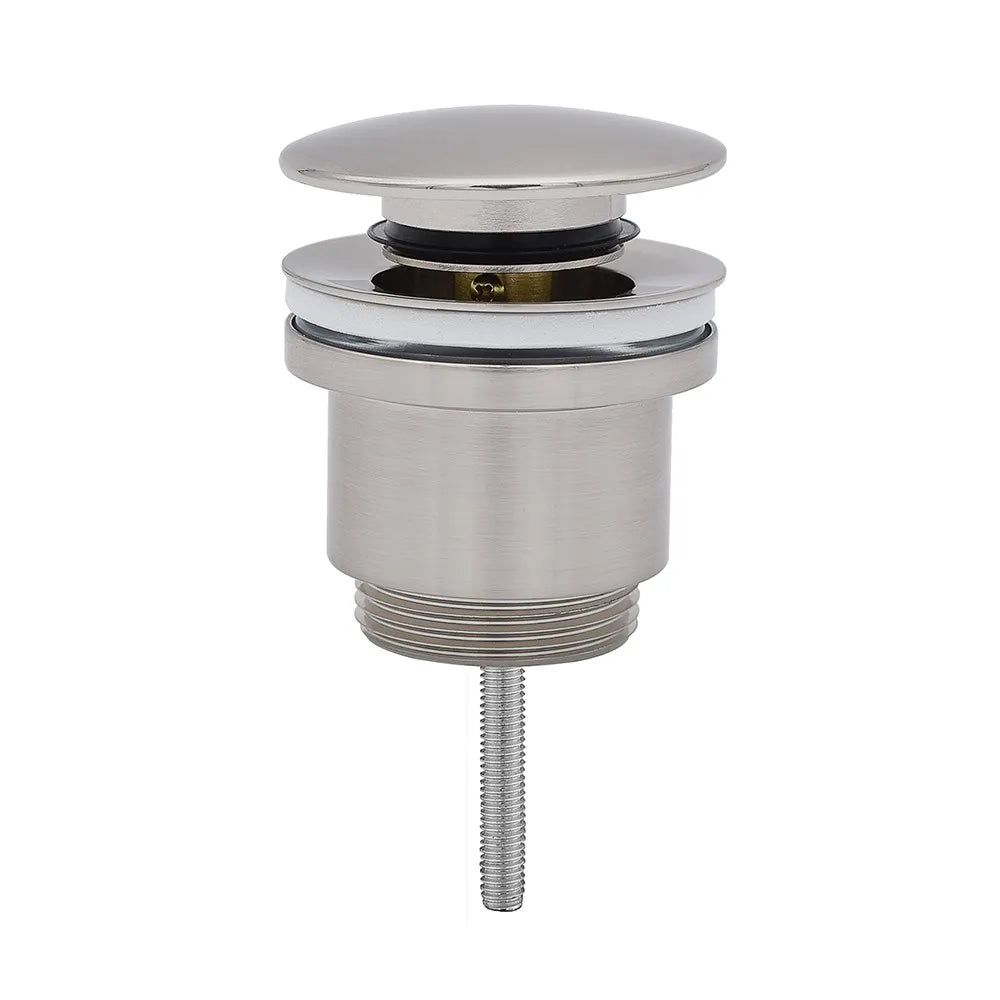 Piletta di scarico click clack spazzolata universale con e senza troppopieno