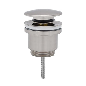 Piletta di scarico click clack spazzolata universale con e senza troppopieno