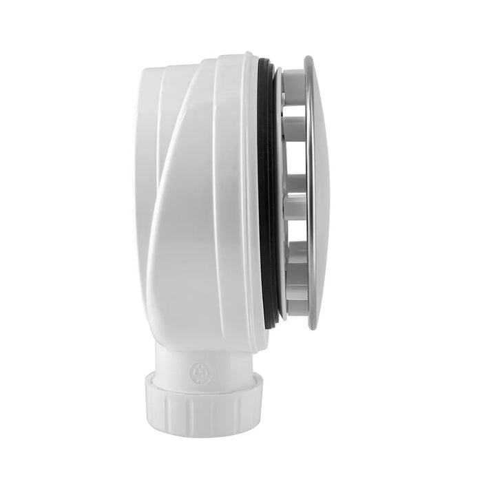 Piletta di scarico sifonata extra slim H51 D90 cm con griglia in acciaio inox