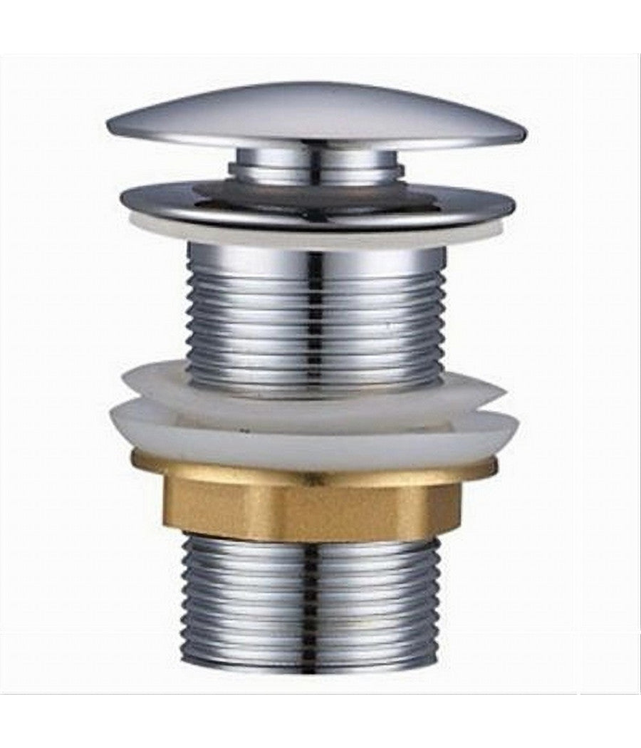 Piletta Di Scarico Universale 1/4" Lavandino Pop Up Tappo A Pressione 9,8cm 59602         